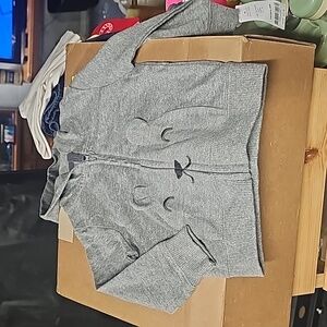 9 mo gray zip up hoodie (B7.9)